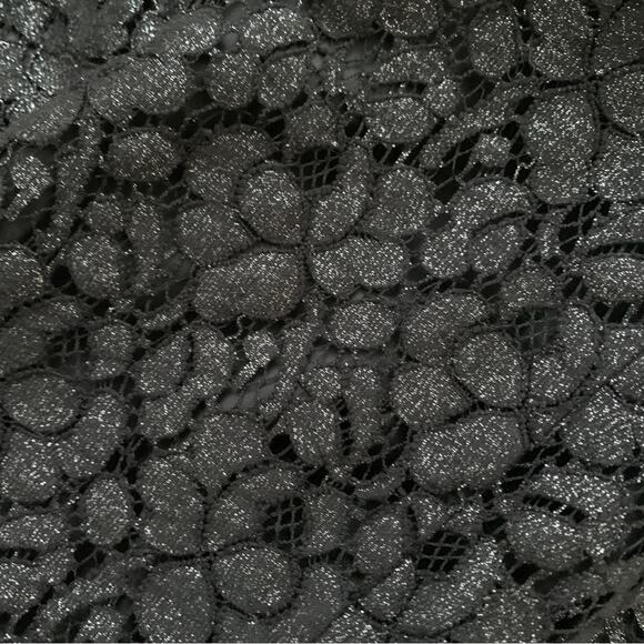 Lane Bryant Blazer Jacket Black Lace Overlay Asymmetrical Zip Coat Woman Size 26 - Picture 13 of 14